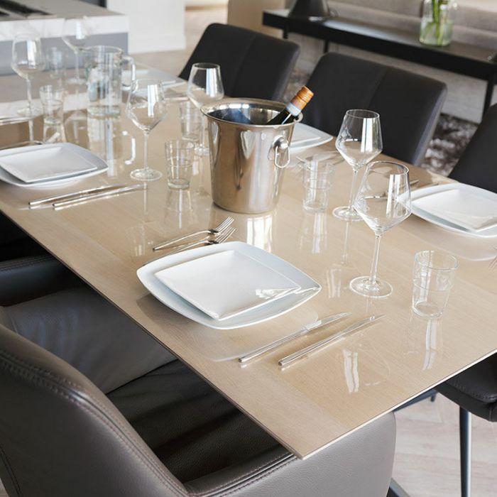 Kristalheldere Film 2 Mm Afgeschuinde Rand, Transparant Tafelkleed Tafelbescherming Made In Germany Aangepaste Afmetingen Grootte Selecteerbaar Breedte 110 Cm X Lengte 180 Cm 1308943408